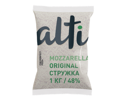 Продукт молокосодержащий ALTI Original Моцарелла терка 48% Пласт.пакет 502