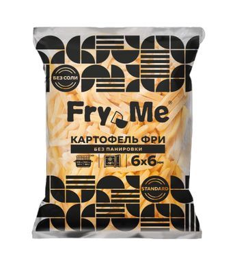 Картофель фри Fry Me Standard F76 (FS) без панировки 6х6мм Картофель фри Fry Me Standard F76 (FS) без панировки 6х6мм