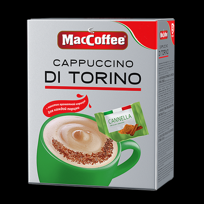 Напиток кофейный MacCoffee Cappuccino di Torino с корицей, 20х25,5 г