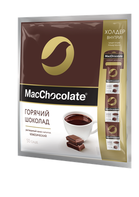 MacChocolate Горячий шоколад Классический 20г*50*10 лента