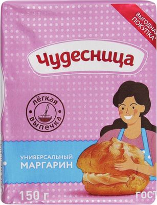 Маргарин Чудесница 55% фольга 180 г Маргарин Чудесница 55% фольга 180 г