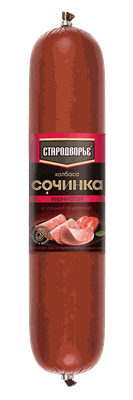 Колбаса п/к Стародворье Сочинка зернистая с сочной грудинкой вес