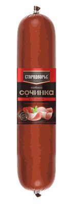 Колбаса п/к Стародворье Сочинка рубленная с сочным окороком вес