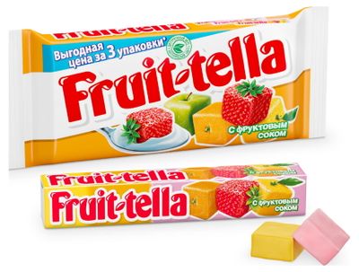 Конфеты жевательные Fruittella Ассорти, 41г
