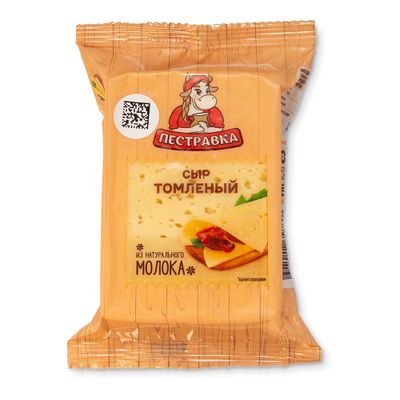 Сыр Пестравка Томленый 50% фасованный флоу-пак 200г