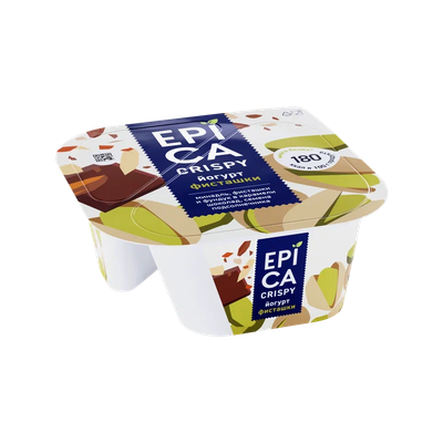 Йогурт EPICA CRISPY фисташка-шоколад 140 г 10,5%