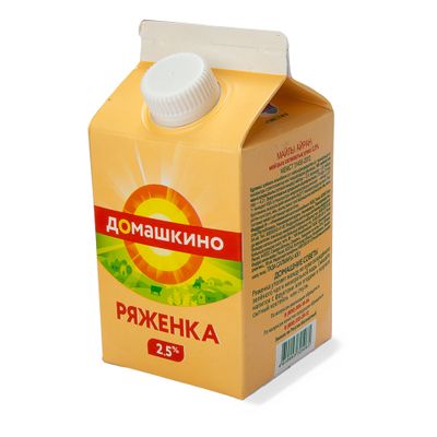 Ряженка «Село Домашкино» 2,5% пюр-пак 400 г