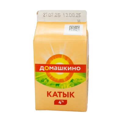 Катык напиток кисломолочный «Село Домашкино» 4% пюр-пак 400 г