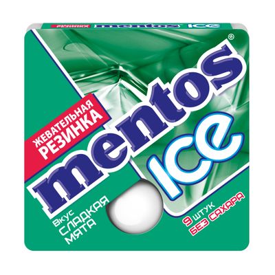 Жевательная резинка Mentos ICE Сладкая Мята, 12г