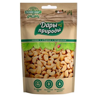 Кешью Дары природы жареный ядро 70 г