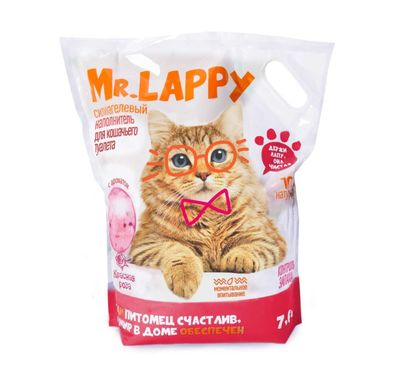 Силикагелевый наполнитель Mr.Lappy "Красная роза" 7,6 л.