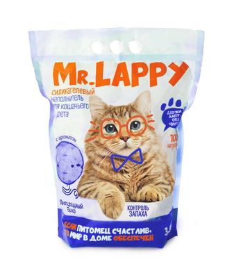 Силикагелевый наполнитель Mr.Lappy "Прохладный бриз" 3,8 л.