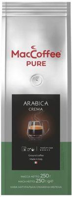 Кофе жареный молотый натуральный MacCoffee PURE Arabica Crema 250г