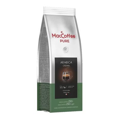 Кофе жареный молотый натуральный MacCoffee PURE Arabica Crema 250г
