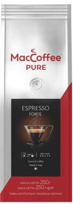Кофе MacCoffеe PURE ESPRESSO FORTE натур.молотый, брик 250г*12шт