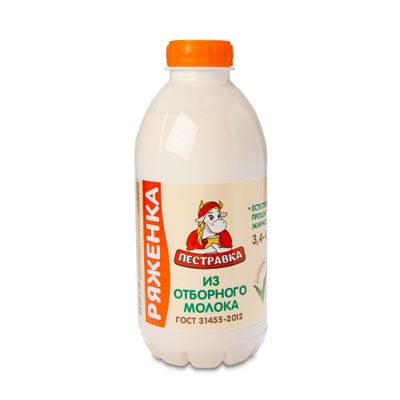 Ряженка Пестравка отборная 3,4-4,5%, 750гр