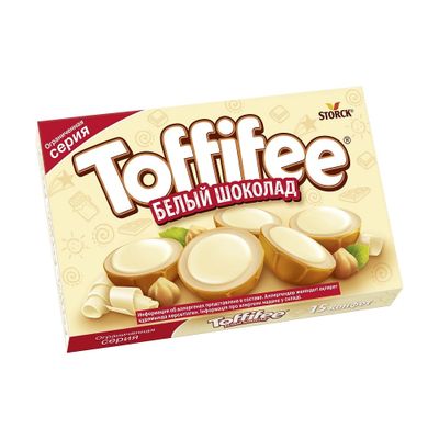 Конфеты Toffifee Белый шоколад 125г