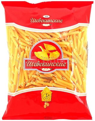 Макаронные изделия Шебекинские №223 пёрышки Пласт. пакет 0,45кг