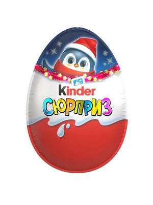 КИНДЕР СЮРПРИЗ (Т36) - 6 Яйцо из молочного шоколада ЗИМА 20г*36