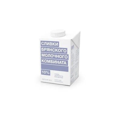 Сливки 10% 500 г,БМК ТВА edge 12 шт