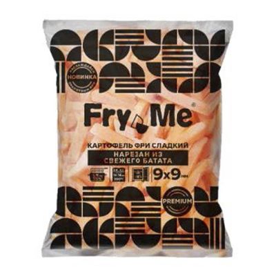 Картофель фри Fry Me 9х9 c панировкой сладкий Батат 2,5кг