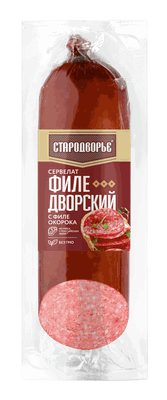 Колбаса в/к Стародворье Сервелат Филедворский срез в/у 0,35кг