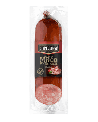 Колбаса в/к Стародворье Мясорубская с рубленой грудинкой срез в/у 0,35кг
