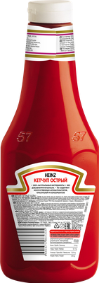 Кетчуп томатный Heinz острый в бутылке, 800г
