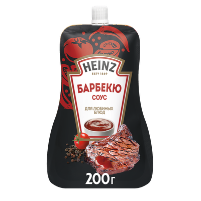 Соус томатный Heinz Барбекю, дой-пак, 200г