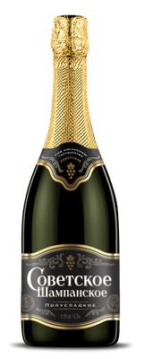 Вино игристое Советское шампанское бел.п/сла. 0,75л*6