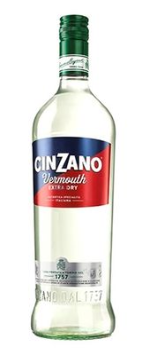 Вермут Чинзано Экстра Драй бел.п/сух 1л*6