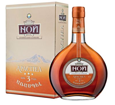 Коньяк Ной Араспел трехлетний 40% 0,5л*6 п/у