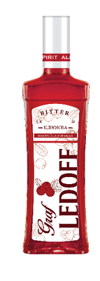 Настойка Граф Ледофф с ароматом клюквы горькая 40% 0,5л*12