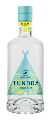 Ликер Тундра биттер MINT десертный 35%, 0,5л*6