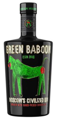 Джин Грин Бабун 43% 0,5л*6