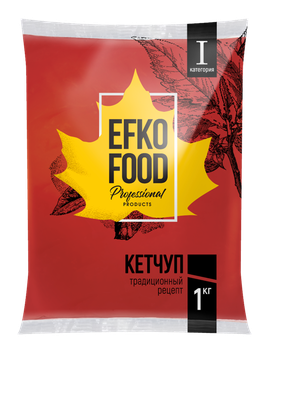 Кетчуп EFKO FOOD professional Томатный 1 категории балк 1 кг