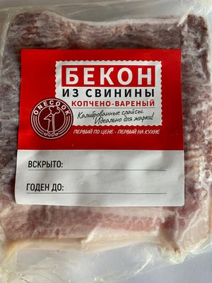 Бекон OneCook Классический в/к зам 0,5 кг