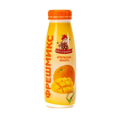 Напиток сывороточный Пестравка с соком Апельсин-Манго ПЭТ 270г