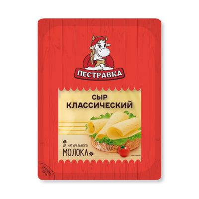 Сыр Пестравка Классический 45% нарезка термоформаж 125 г (8 шт.)