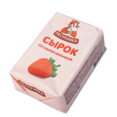 Сырок Пестравка клубника (коррекс)100г (выписывать по 6шт)