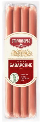Сосиски Стародворье Баварские Бавария п/а 0,35 кг