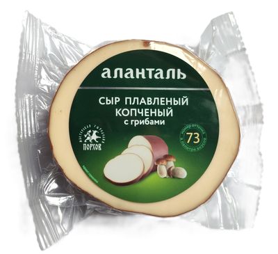 Сыр плавленый Аланталь №73 40% (с грибами), 100мм 240г шт