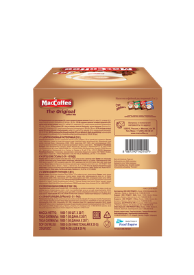 Коф.напиток MacCoffee 3 в 1 раствор, карт/у 20г*50шт*4