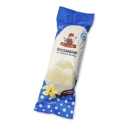 Мороженое ПЕСТРАВКА ваниль пакет 400г (П15) Мороженое ПЕСТРАВКА ваниль пакет 400г (П15)
