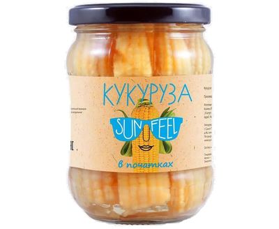 Кукуруза SUNFEE в початках 370мл/12 Индия