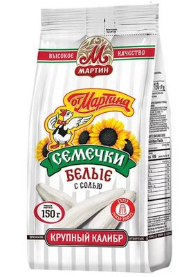 Семечки Белые От Мартина с солью 150г