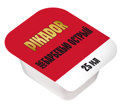 Соус PIKADOR PRO Барбекью Острый, дип-пот, 25мл/125шт