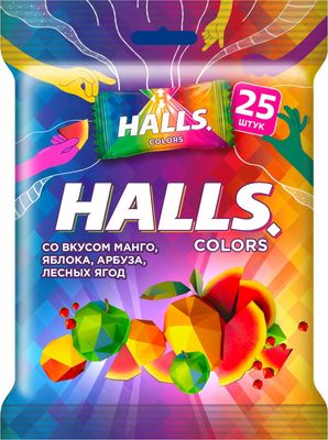 Леденцы Halls colors 69,25г