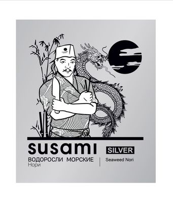 Водоросли нори SUSAMI SILVER 100 листов в/у 240 г