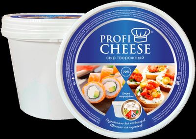 Сыр PROFI CHEESE творожный gold мдж 70% ведро 5,5 кг